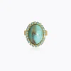Boho Turqouise Ring/Turquoise Matt
