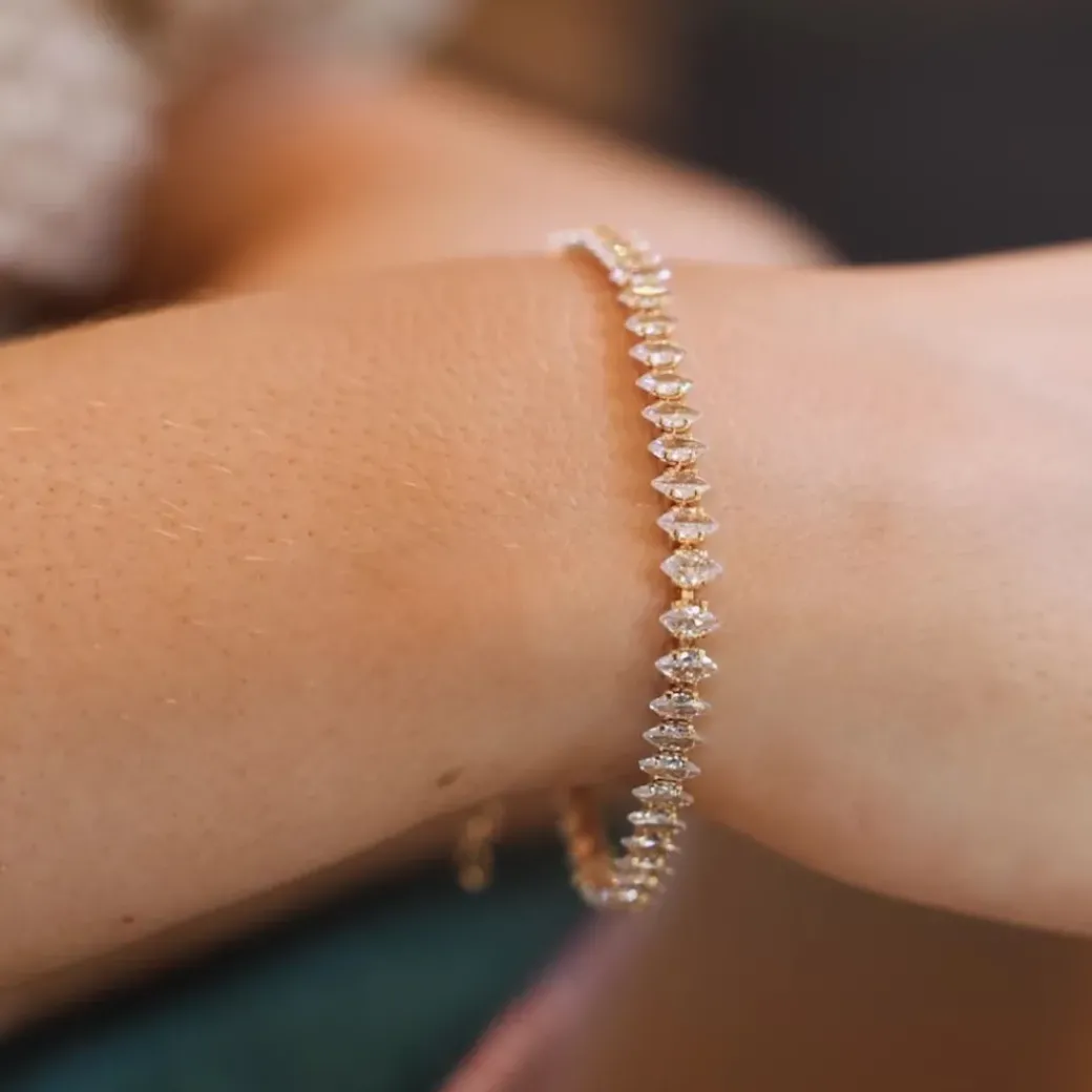 Crystal Navette Bracelet/Crystal