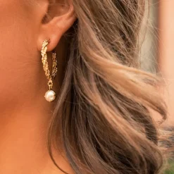 Elena Earrings/Pearl