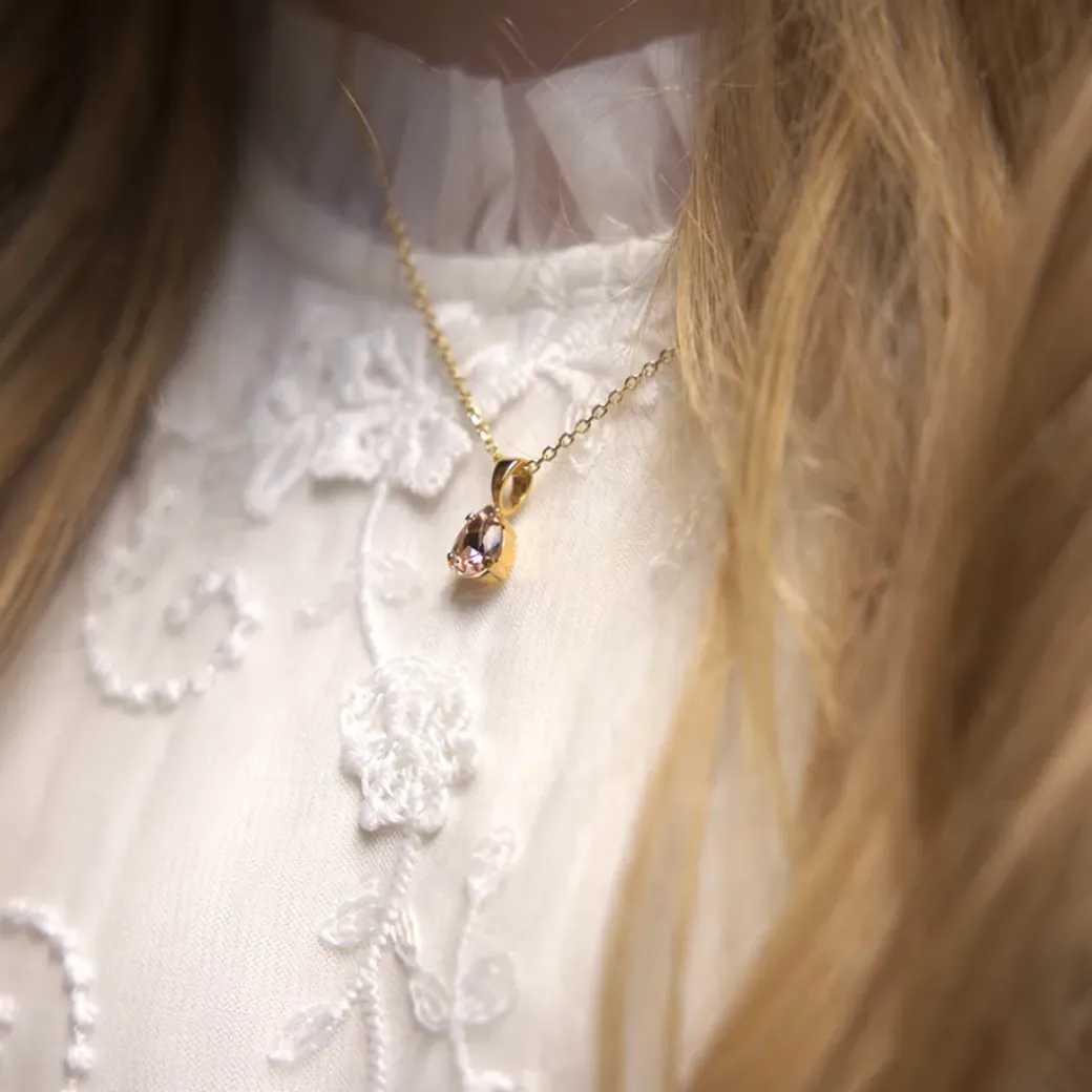 Flower Girl Necklace/Vintage Rose (Children Size)