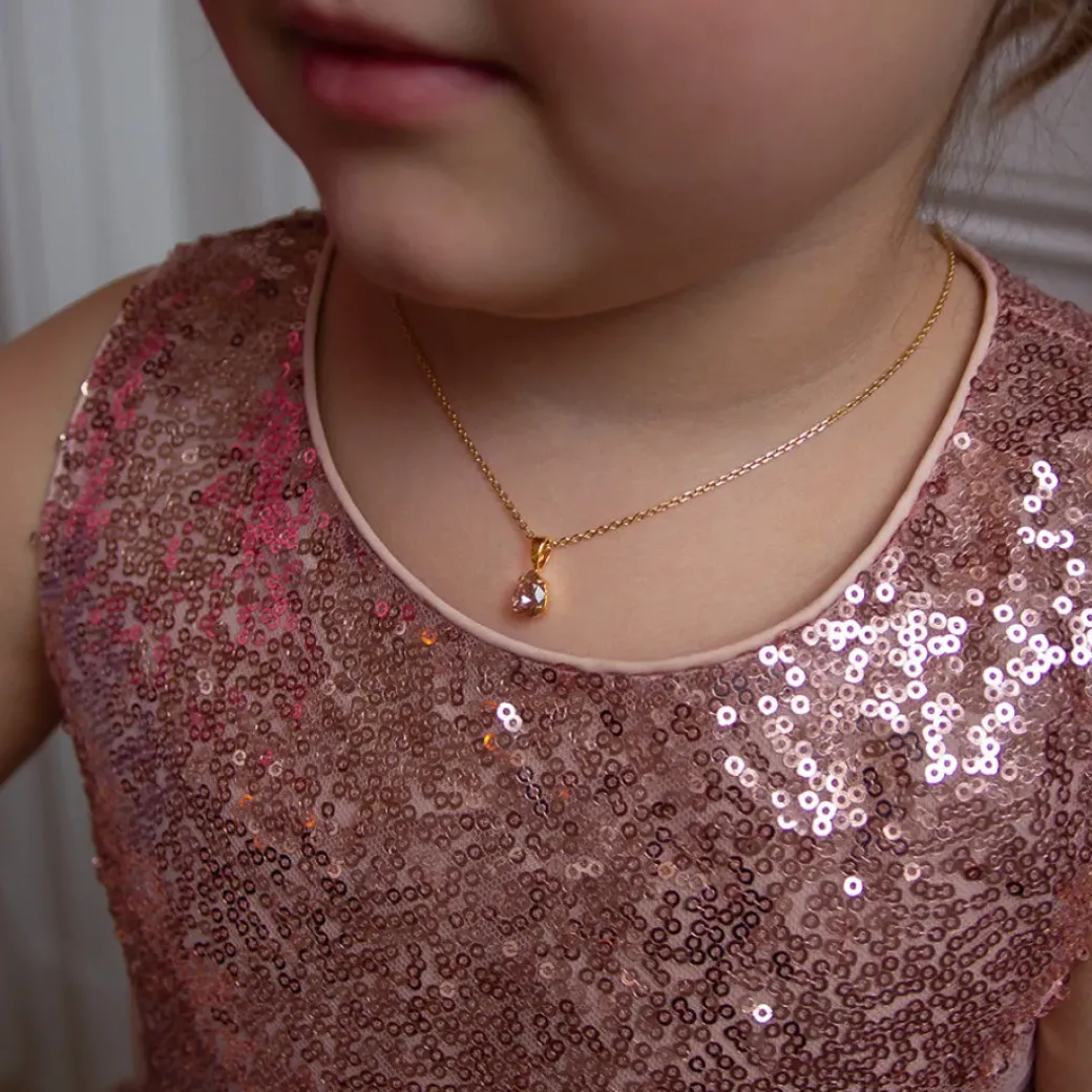 Flower Girl Necklace/Vintage Rose (Children Size)