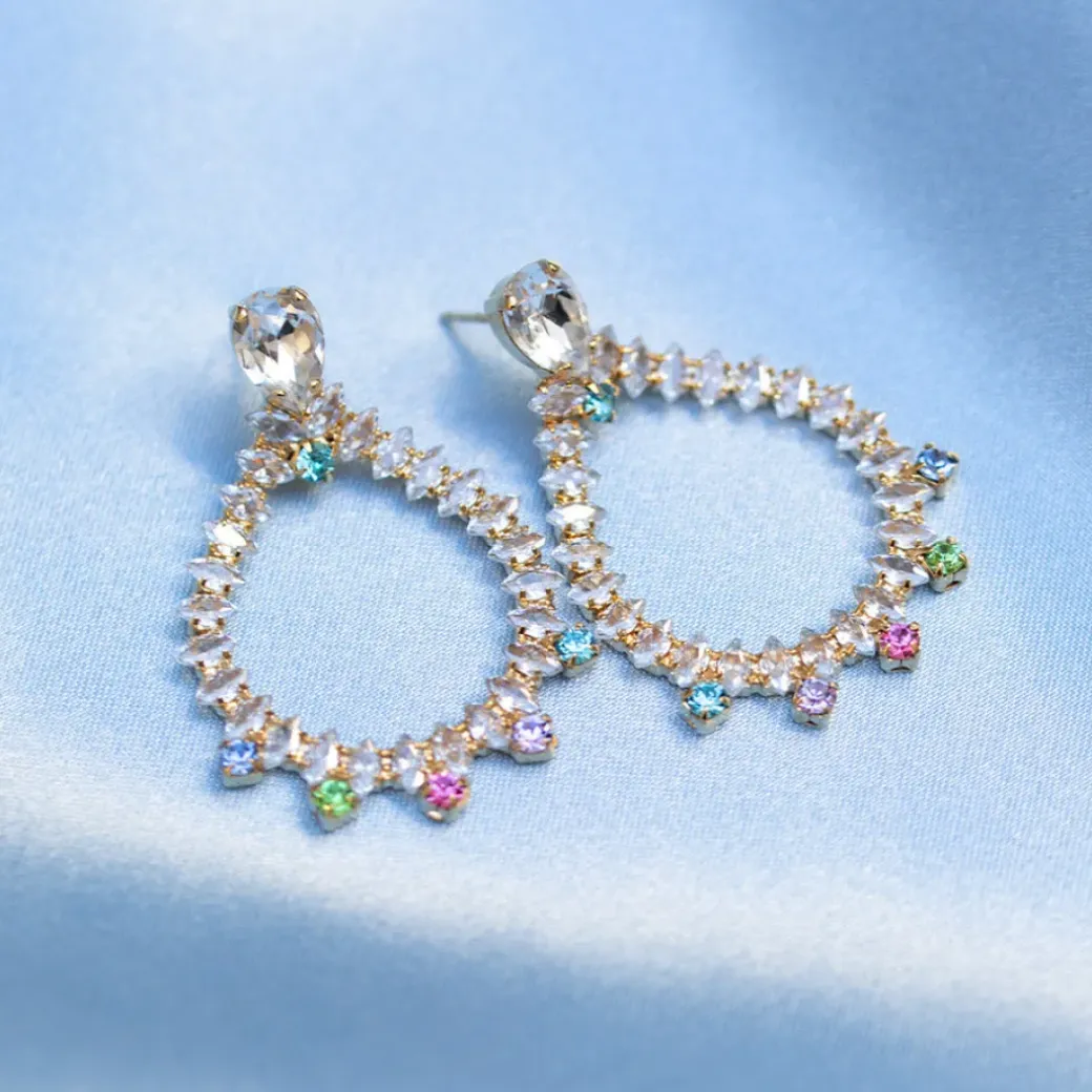 Lily Earrings/Rainbow Combo