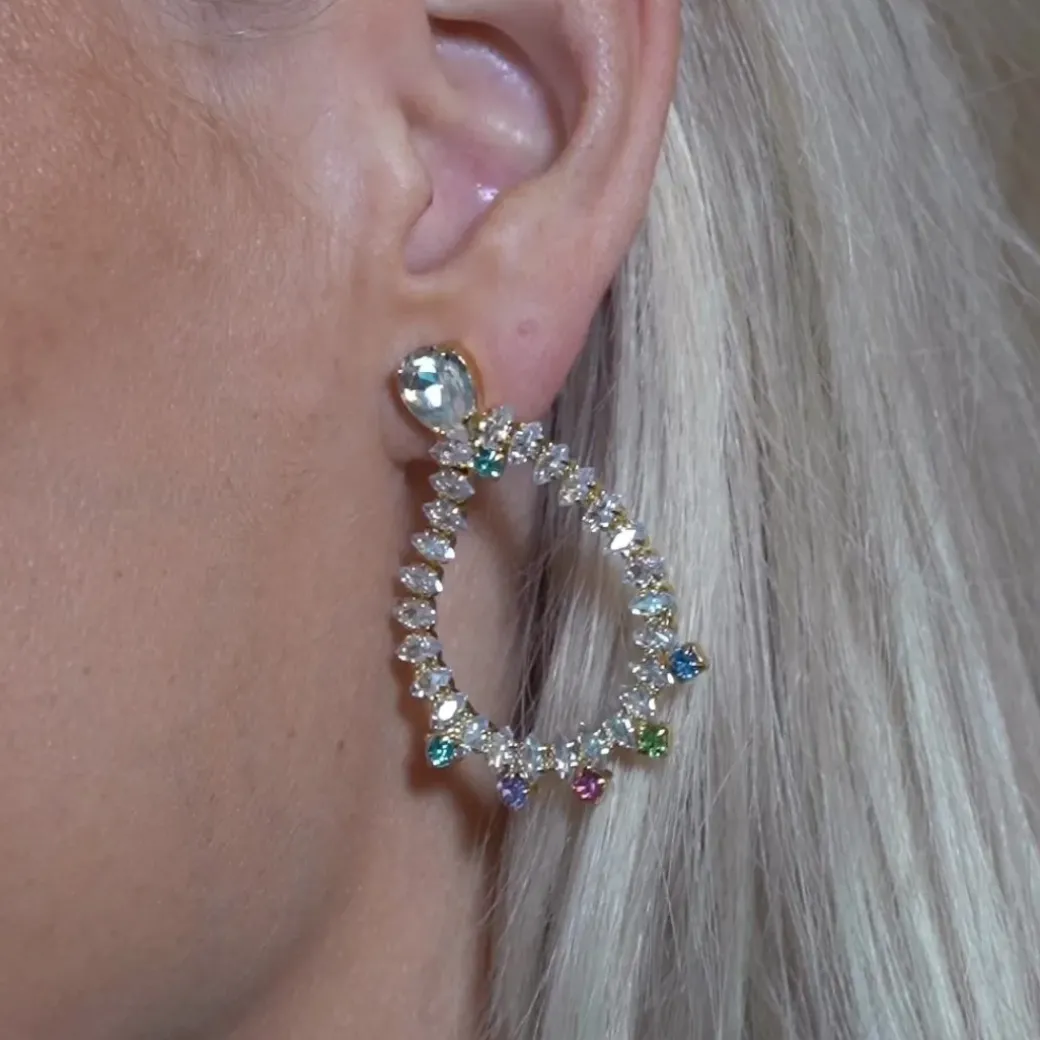 Lily Earrings/Rainbow Combo