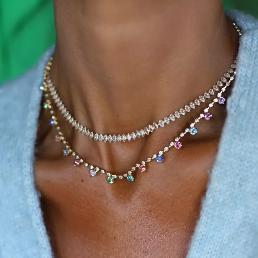 Lily Necklace/Rainbow Combo