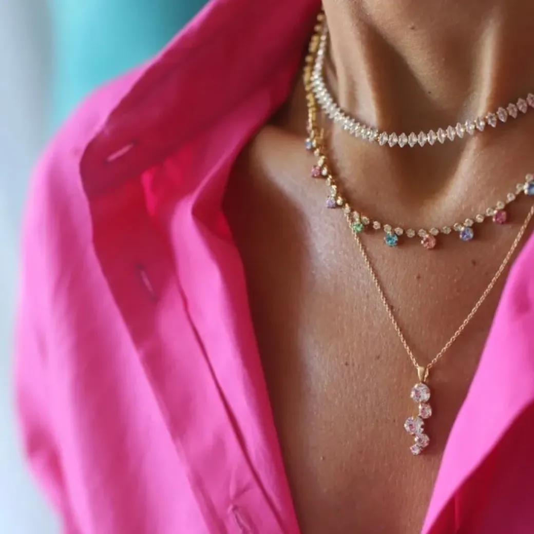 Lily Necklace/Rainbow Combo