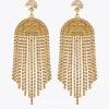 Melinda Earring/Golden Shadow + Vintage Rose