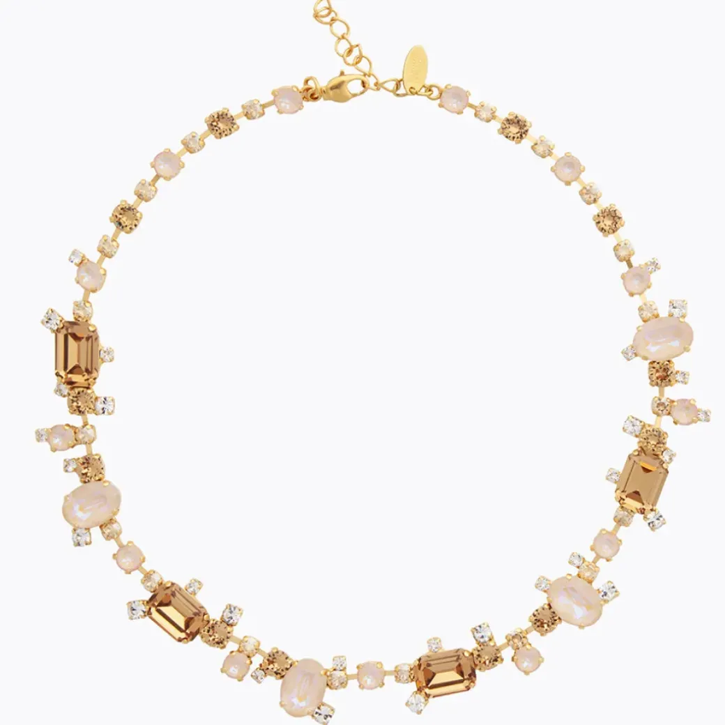 Mini Noora Necklace/Topaz Combo