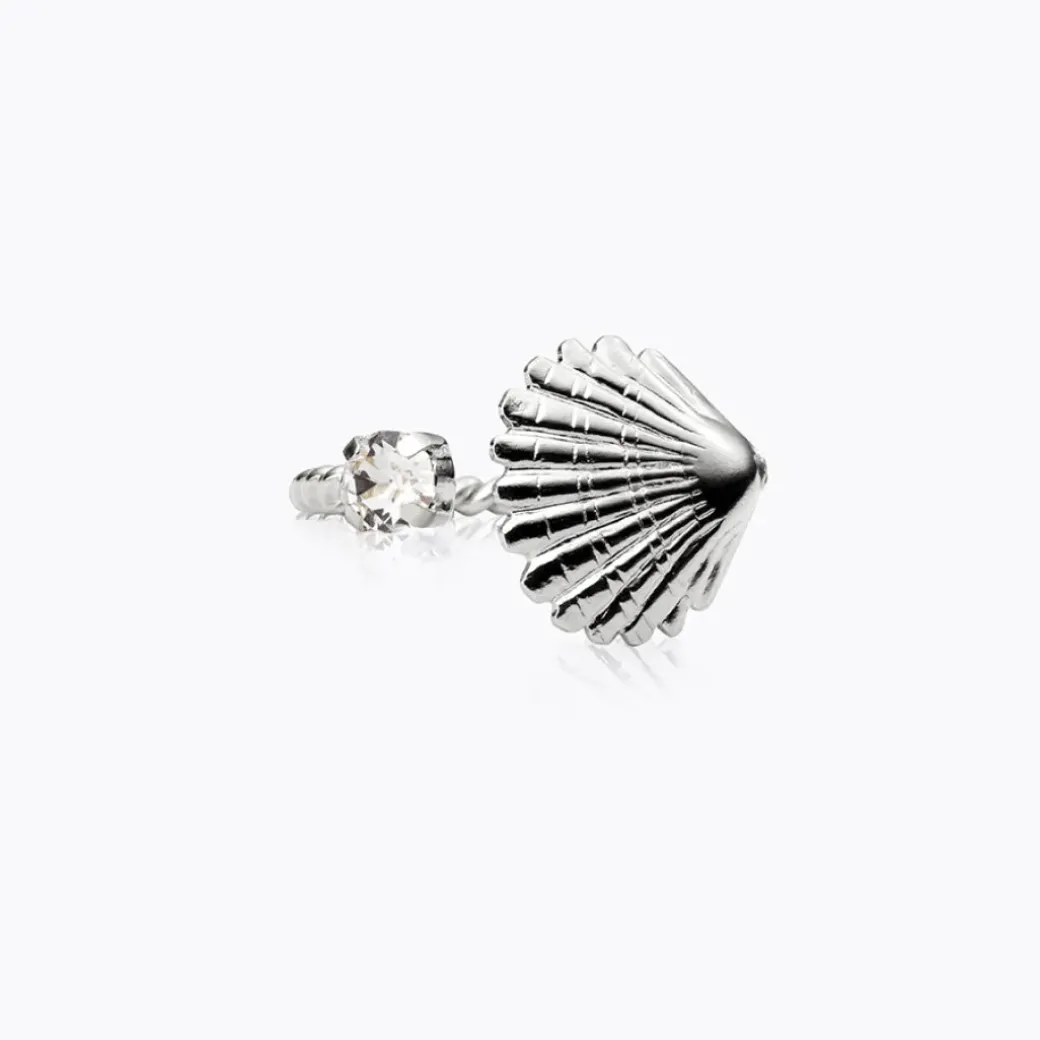 Mini Shell Ring/Crystal