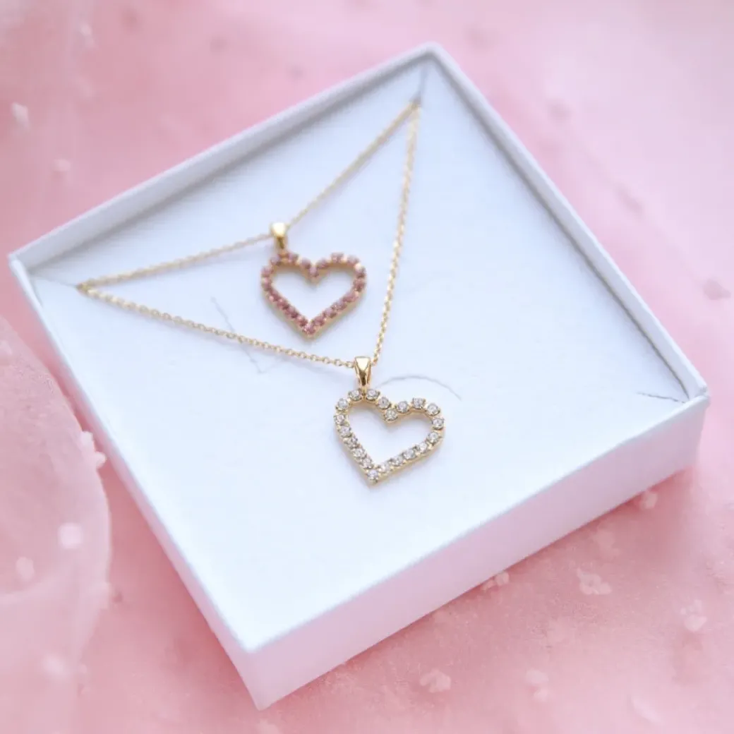 Mini Sweetheart Necklace/Crystal