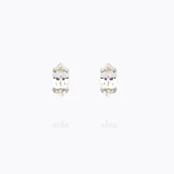 Petite Navette Earrings/Crystal