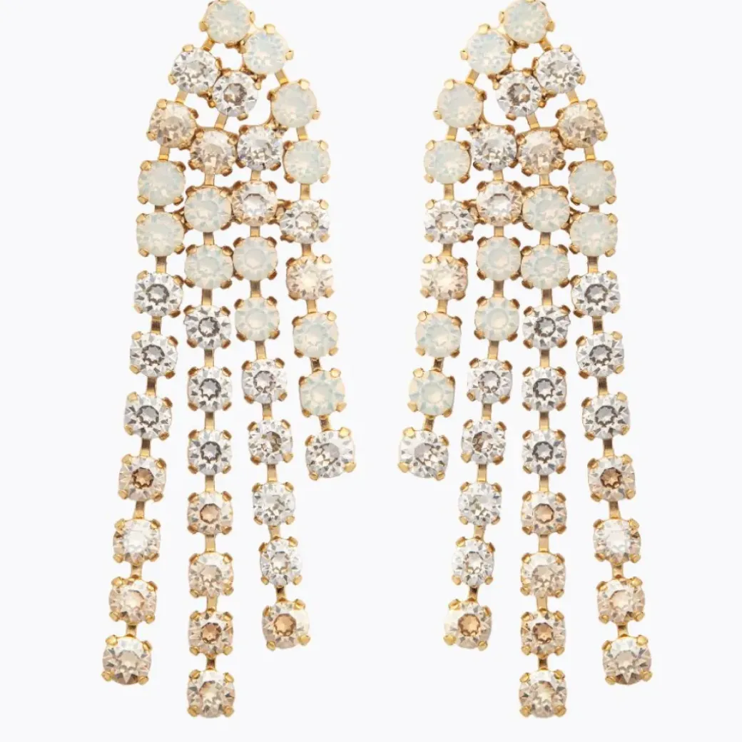 Rosanna Earrings/White Combo