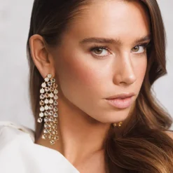 Rosanna Earrings/White Combo