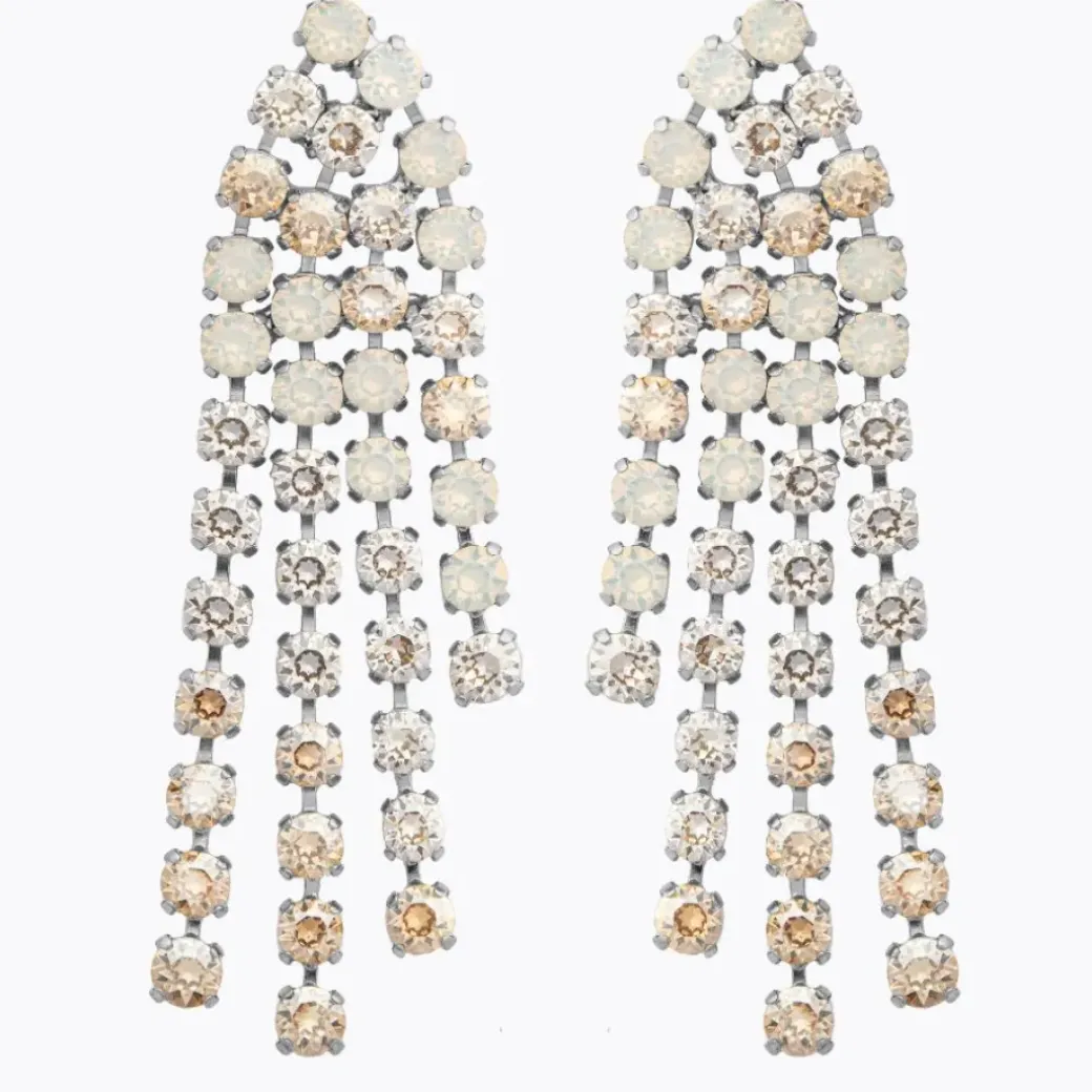 Rosanna Earrings/White Combo